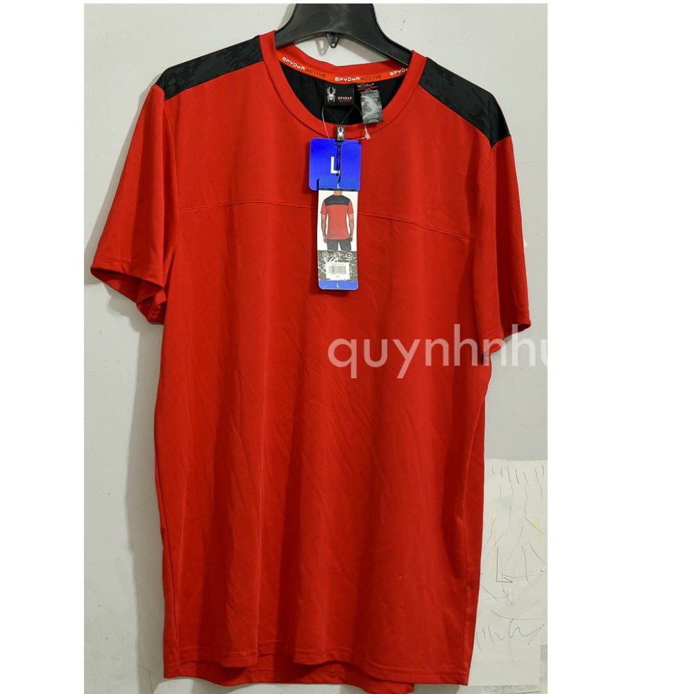Brand new Spyder active men tee shorts sleeve RED - Picture 2 of 7